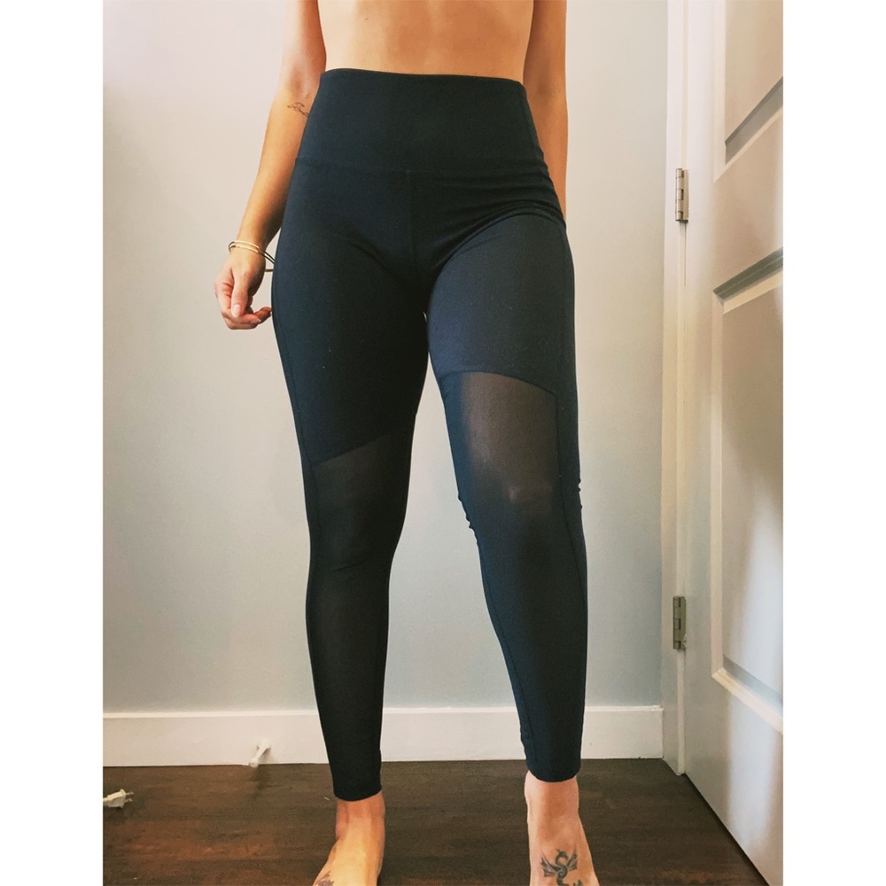 Urban Outfitters Without Walls Black Mesh Leggings